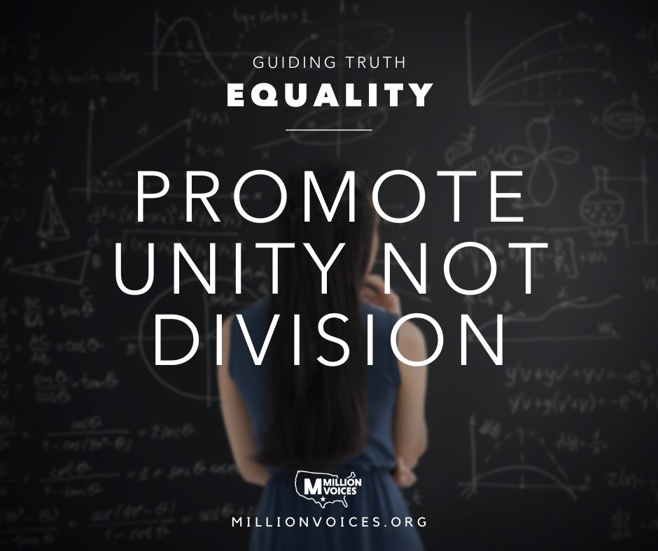 Promote Unity Not Division