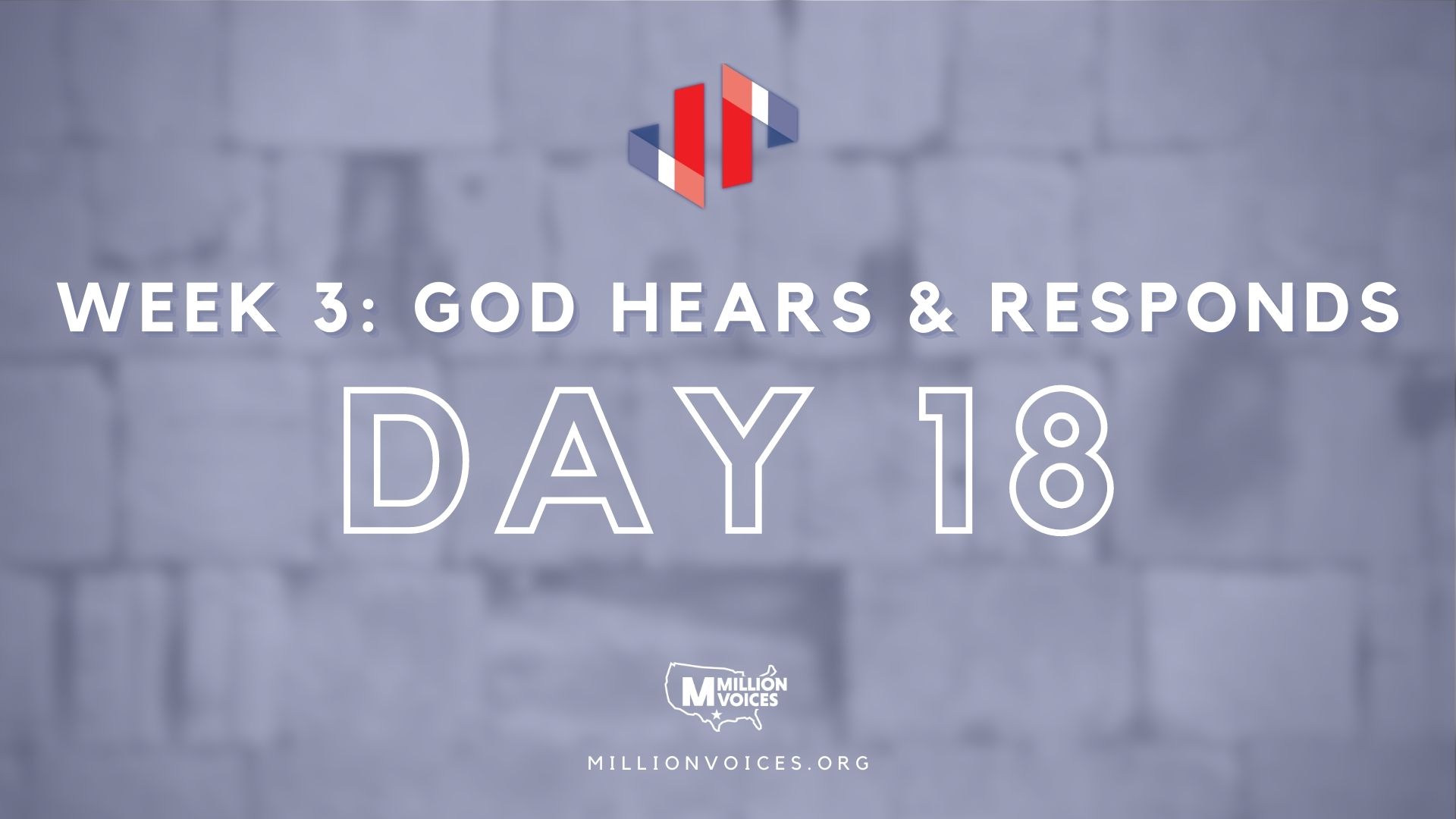 Million Voices - Pause to Pray Images Day 18